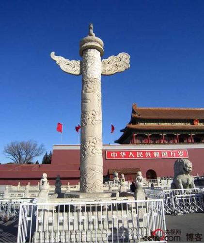 天安门柱子简笔画彩色