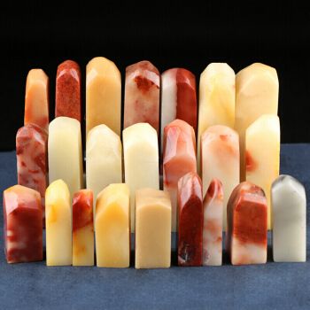 寿山石料篆刻寿山石篆刻印章料芙蓉石素章料/章坯练习