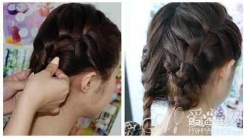 首先,以z字形划分两边头发,这样不会显得后脑中间的线条太过生硬.