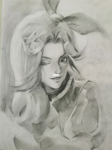 动漫素描_素描_动漫_绘画_文化_绘画