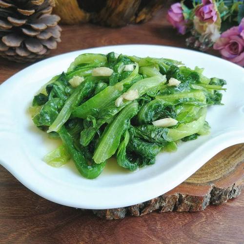 蒜香蚝油生菜,夏天的清淡小菜,清爽脆嫩