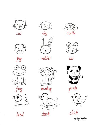 小学英语简笔画必备_简笔画_小学英语_教育_小学教育