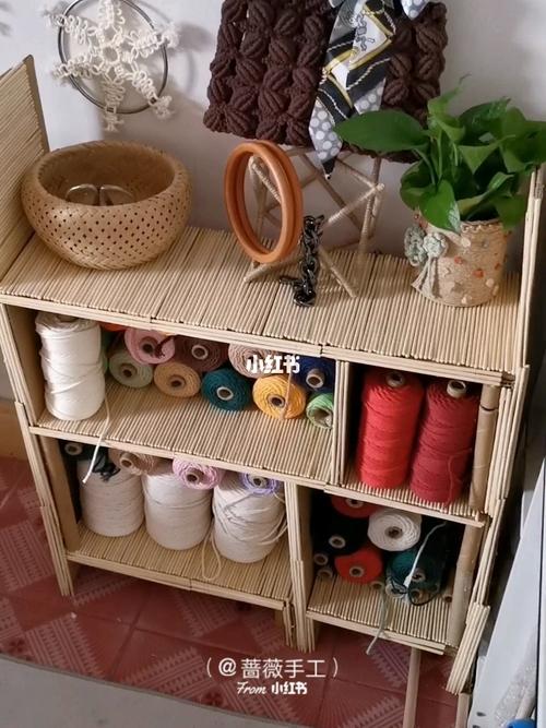 一次性筷子与快递箱创意手工diy的置物架_筷子_手工diy_置物架_亲子