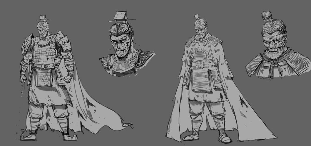 一组人物设定,古代秦始皇丧尸版