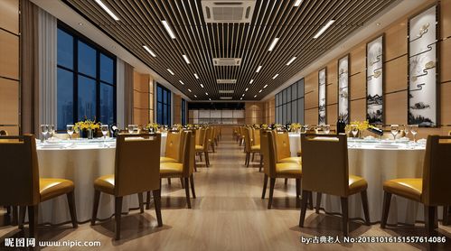 主题餐厅饭店3d渲染模型图片