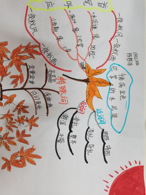 其它 秋天的雨 写美篇升入三年级以来的第一份"思维导图"