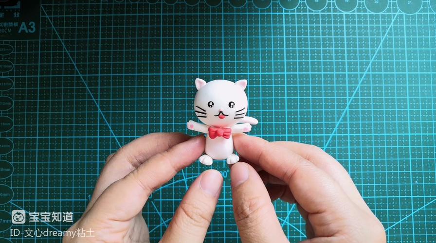 怎么用粘土做立体小猫