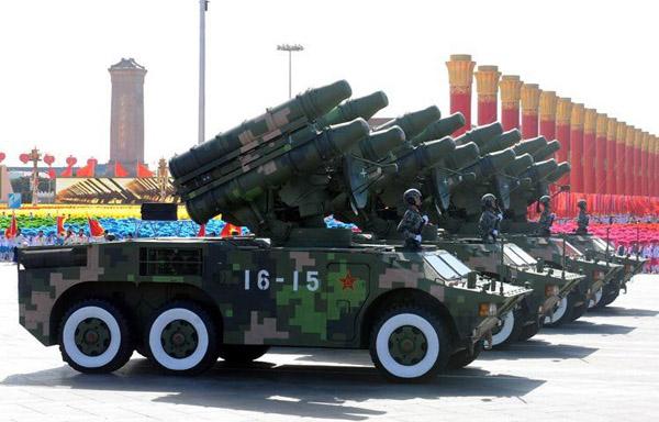 资料图:红旗-7防空导弹方队