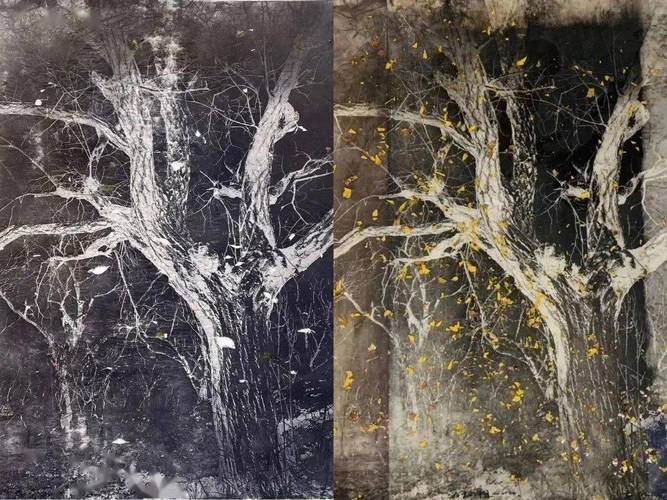 全国中青年画家综合材料绘画作品