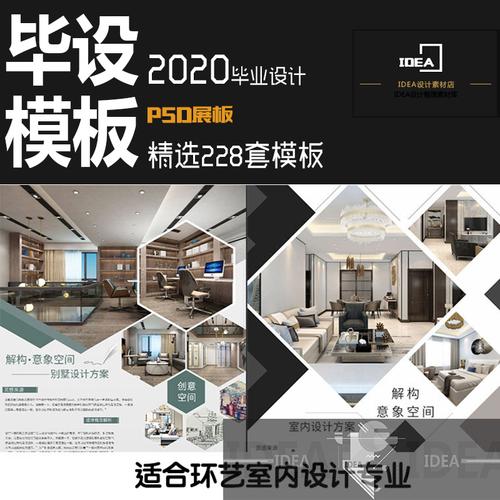 毕业排版psd环境环艺室内毕业设计作品ps展板模板a0a1参考ps资料
