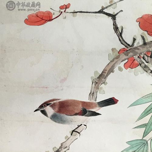 田世光 《工笔花鸟》 66 39cm