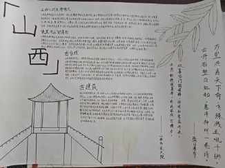 山西文化古迹手抄报 名胜古迹手抄报