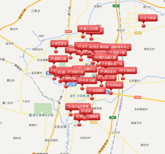 邯郸房产分布图