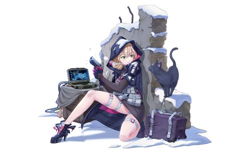 唯美动漫美女插画桌面壁纸