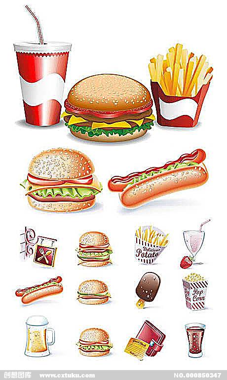 个性,平面,设计,时尚,素材,平面设计,矢量,麦当劳,食物,食物&果蔬