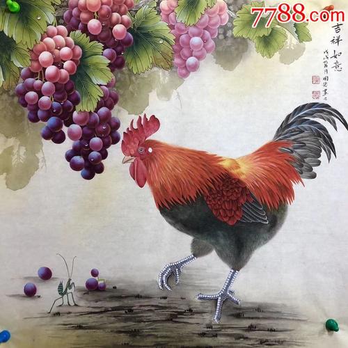 欧阳国德工笔画纯手绘