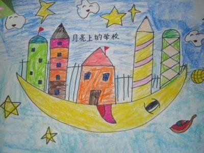 科幻画简单又好看的 一年级手抄报