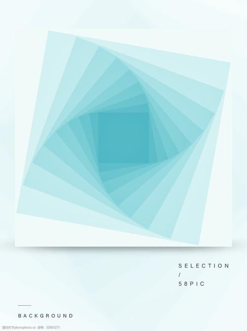 唯美梦幻简约风几何图形半透明叠加效果背景