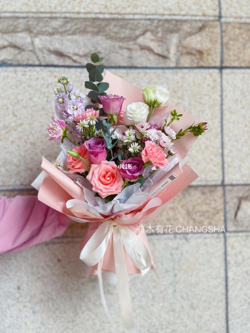 活泼向日葵77温柔玫瑰混搭小花束_花束_混搭_花店_浪漫_长沙花店