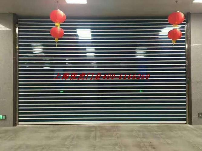 卷帘门生产各种电动透明水晶抗风不锈钢进户门