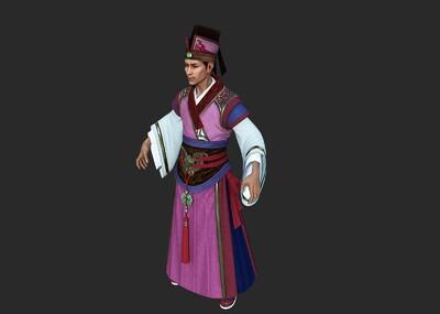 pbr 写实 古代掌柜 商人 奸商 地主 官员 仓库管理员 员外 富商 尖嘴