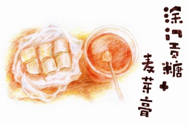 手绘美食诱人的泉州小吃