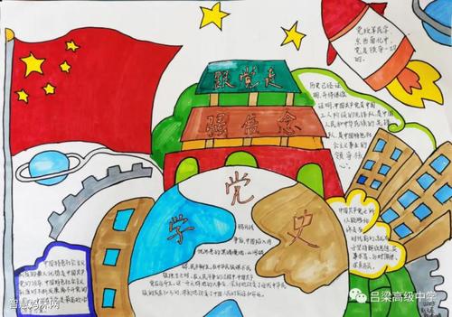 永远跟党走手抄报简单又漂亮