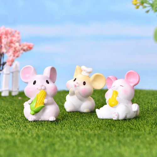 可爱小老鼠仿真迷你小动物塑料玩偶卡通微景观摆件