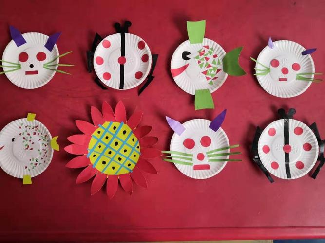 峰店幼儿园中班亲子活动——有趣的餐盘手工制作