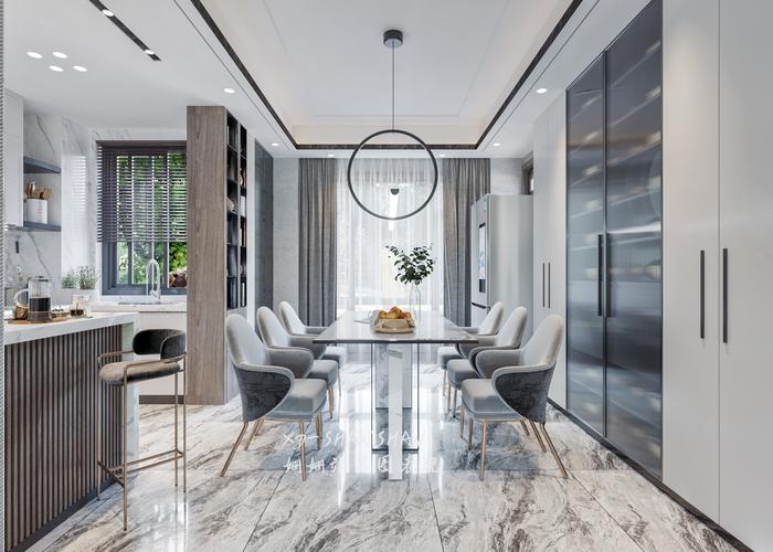 现代,轻奢,黑白灰家装效果图表现