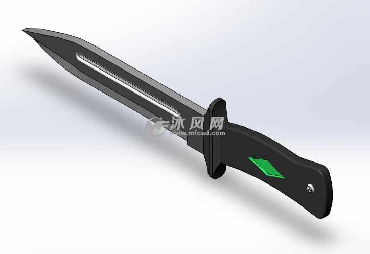 匕首西班牙之鹿 - 军工模型图纸 - 沐风网