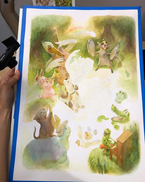 不一样的彩铅画,梦幻般的童话世界