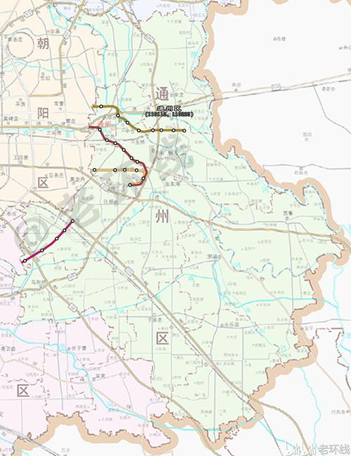 地铁图——通州区