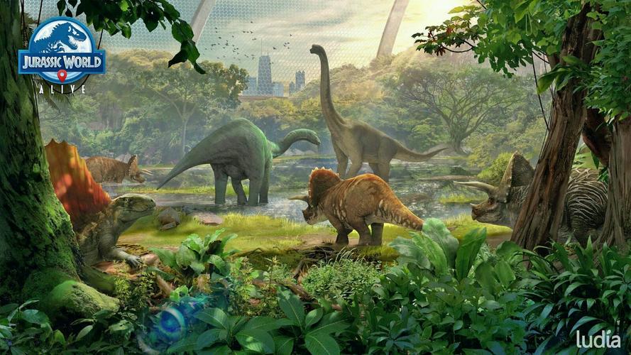 《jurassic world alive》(侏罗纪世界:适者生存)壁纸