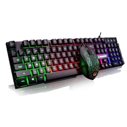 魔暴x-morose牧马人同款有线键盘鼠标电脑台式usb发光