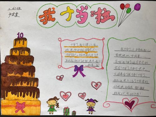 欢乐六一——"我十岁了"现场手抄报比赛