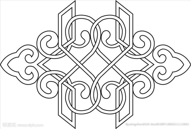 蒙古图案 蒙古元素 蒙古边框图片