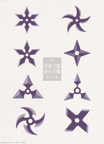 忍者飞镖设计元素