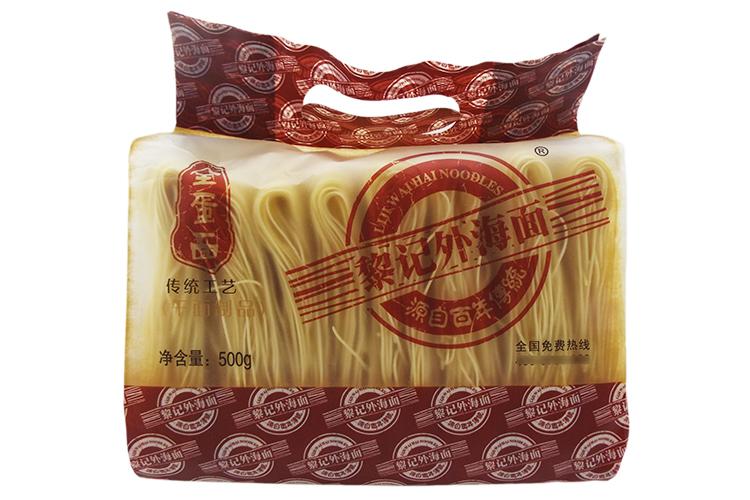 黎记外海面全蛋面500g袋装非油炸待煮面条炒面拌面早餐面条