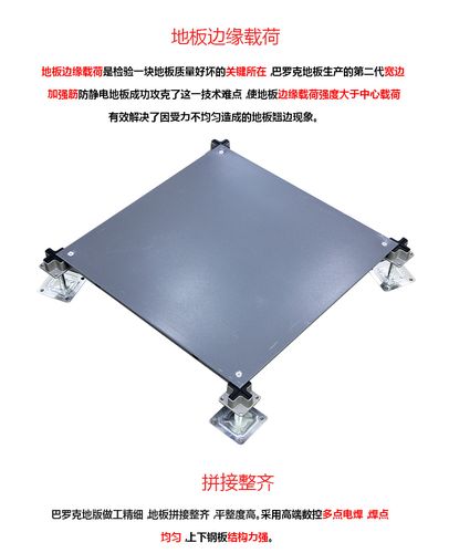 巴罗克防静电地板医院机房活动架空全钢国标工程oa网络防火板地板