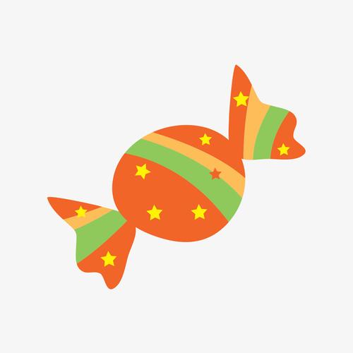 一颗橙色糖果