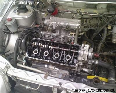 谁有羚羊的正时及其总成图,我的正时壳一个螺丝没地方锁啊?