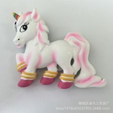 树脂独角兽冰箱贴 立体创意卡通动物造型冰箱贴 树脂装饰冰箱贴