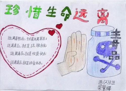 停课不停学禁毒手抄报 小学禁毒手抄报