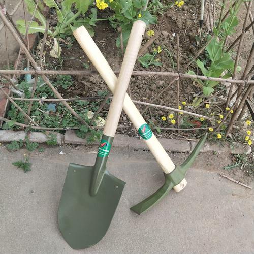 军镐十字小号斧军工锄头户外镐头工兵铲子铁锹农用挖笋神器铲镐锨