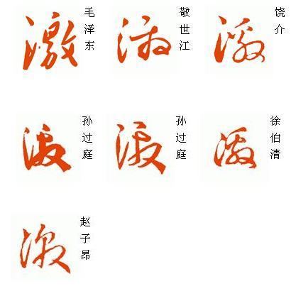 激字的草书怎样写