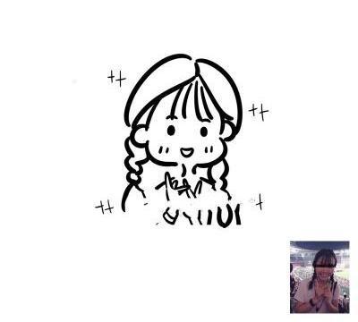 头像自画像女生