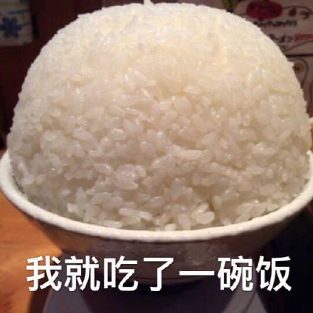 我就吃了一碗饭(超大碗米饭) - 我们吃货是这样的啦_吃货表情