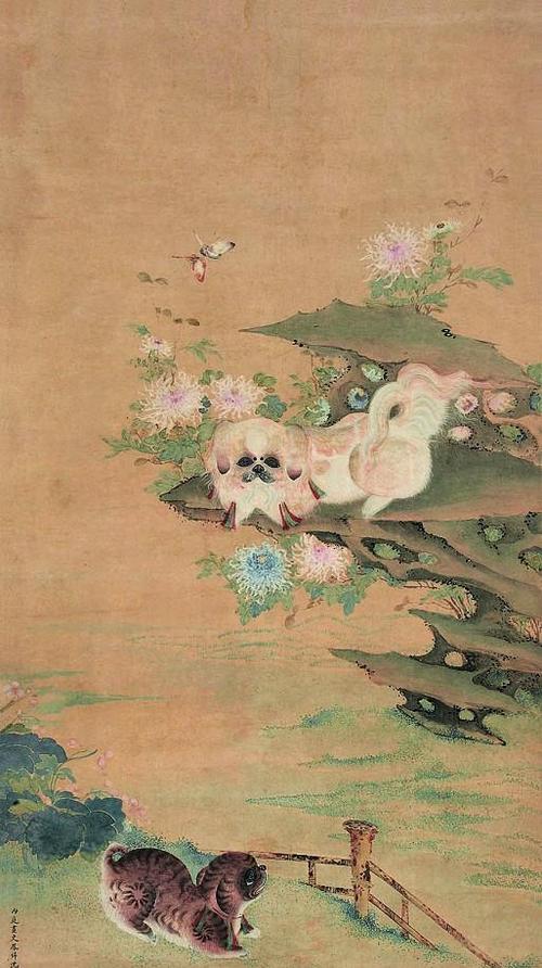 清代画家沈振麟花鸟动物作品欣赏