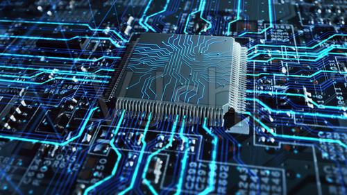 电路板芯片动画